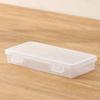 1Pc Storage Organizer Box Large Capacity Plastic Pencil Box Stackable Translucent Clear Pen Box Office Supplies