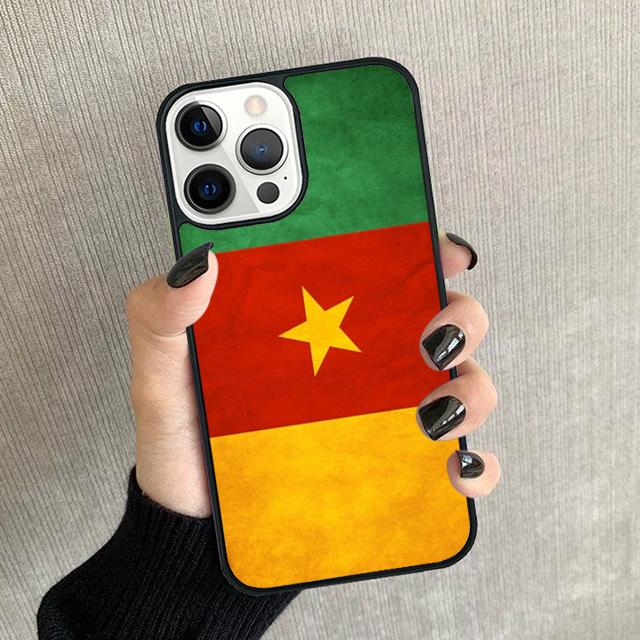 Republic of Cameroon Flag Phone Case For iPhone 17 Air 16 15 14 plus 11 12 13 Pro max Soft Bumper Shell Cover coque