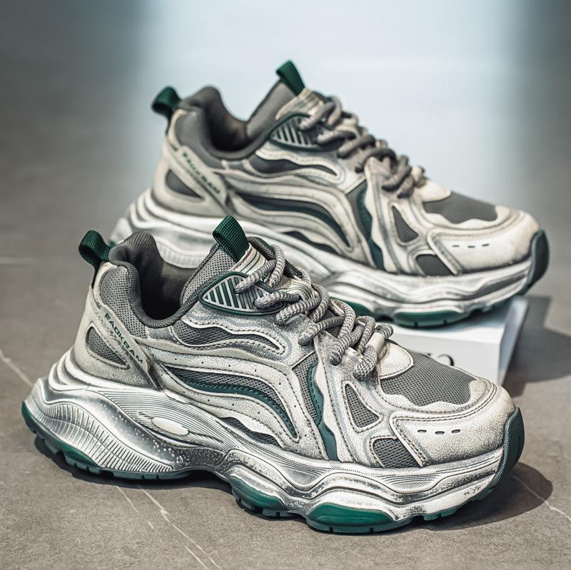 Putian Men's Shoes 2026 Youth Sports Trend Brand Running Leisure Anti Slip Wear-resistant Height Increasing Dad