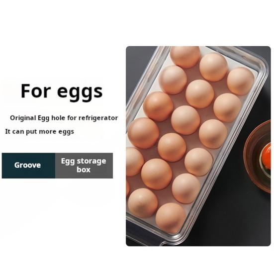 Ящик для хранения холодильника с крышкой Прозрачный штабелируемый футляр для фруктов и овощей Органайзер для яиц Чехол для организации продуктов питания Коробка для яиц Коробка для хранения яиц