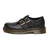 8065 Round Toe Buckle Low Top Kids Leather Shoes Kids Shoes Black 30737001