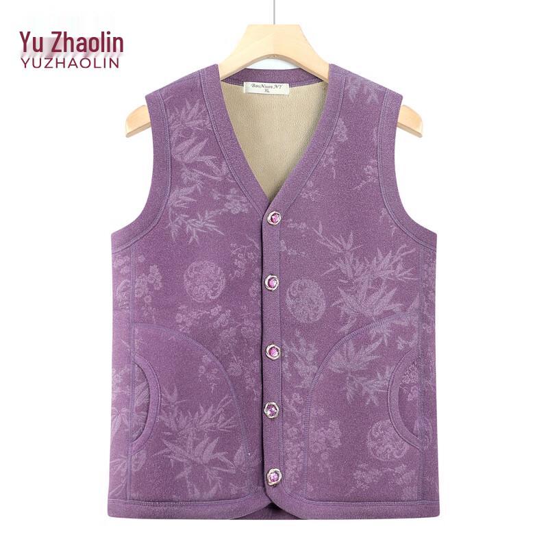 YUZHAOLIN Женский флисовый жилет с толстой теплой подкладкой