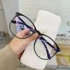 Transparent Anti Blue Light Glasses Women Men Round Frame Korean Fashion Eyeglasses Optical Eye Protection Spectacle Eyewear