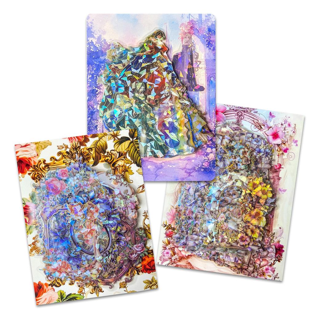 30-90 листов высококачественной серии «Сказка», прозрачная ПЭТ-лазерная наклейка для холодной утюжки, сделай сам, ручной аккаунт