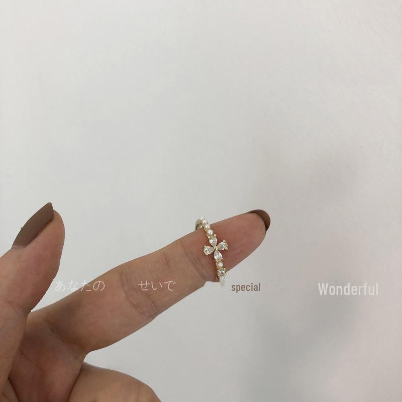 Кольцо с нерегулярным ретро-цирконом и аметистом, регулируемое