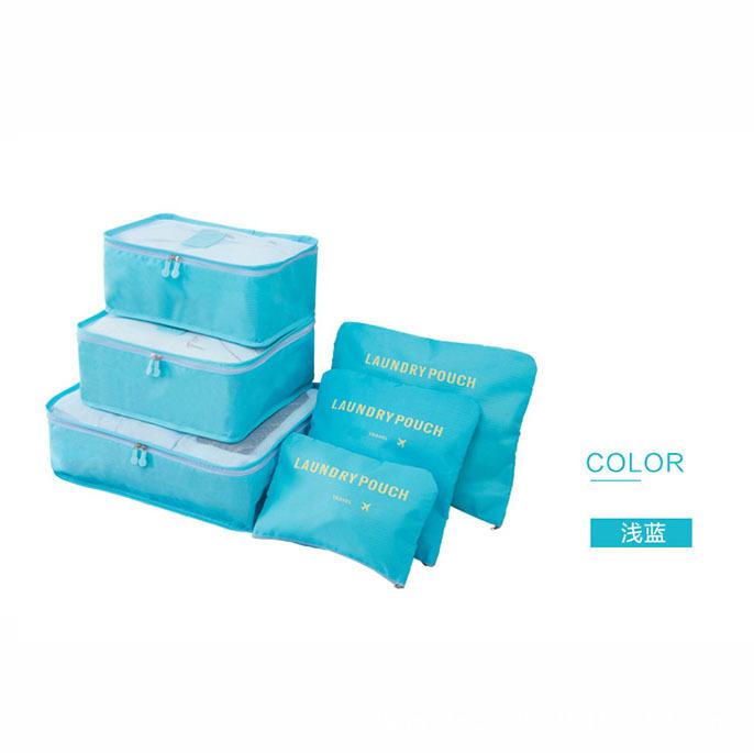 6 шт. Набор дорожных сумок для хранения, набор для упаковки чемоданов, чехлы для хранения, портативный органайзер для багажа, складной органайзер для одежды и обуви