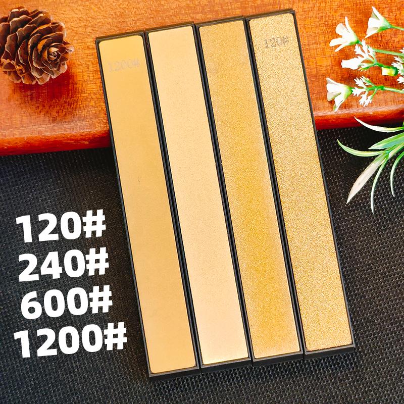 Золотой алмазный точильный камень Точилка для ножей с фиксированным углом Точильный камень Алмазный точильный камень Масляный камень Хонинговальные камни