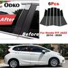 6 шт. Накладки на стойки окон и дверей для Honda FIT JAZZ 2014 2015 2016 2017 2018 - Аксессуары, наклейки на BC стойки