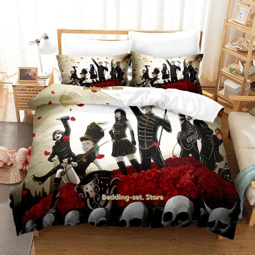 Комплект постельного белья Death Parade Single Twin Full Queen King Size Bed Set Adult Kid Bedroom Duvetcover Sets Anime Parure de lit Bed