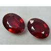 Natural Ruby Loose Gemstone 60 ct Bloody Redf Oval Cut Pair for Jewelry Making and Gem Collections