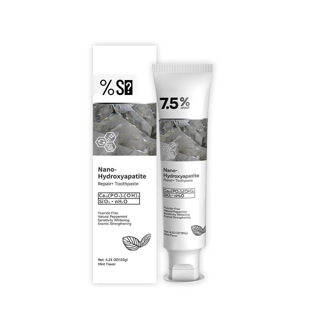 Зубная паста без фтора с нано-гидроксиапатитом для продвинутой защиты эмали