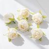 Дешевые Шелковые Чайные Бутоны Головки Роз Свадебные Декоративные Венки Фестивальный Декор Комнаты Домашний DIY Прививка Искусственные Растения Искусственные Цветы