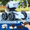 Новый 3в1 2,4G 4WD RC Tank Water Bomb Часы с датчиком жестов Off-road Drift Дистанционное Управление Танк с музыкальным светом RC Автомобиль Детские игрушки