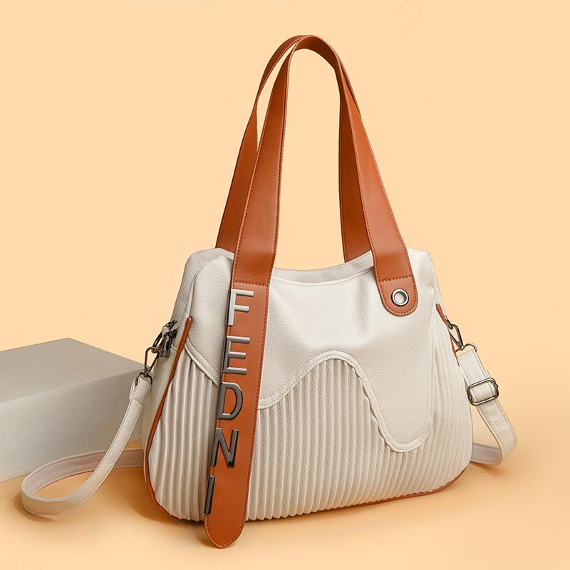 Ручная сумка-тоут большая, простая плиссированная женская сумка через плечо, сумка кроссбоди