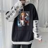 Harajuku Anime Game Genshin Impact Tartaglia Long Sleeve Hooded Sweatshirt Fashion Cartoon Winter Casual Women Fake Two Pieces Hoodies