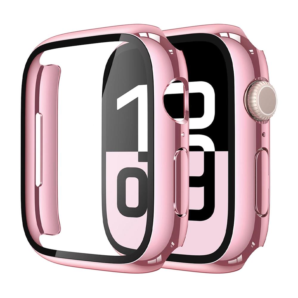 Защитная пленка для корпуса Apple Watch 11 10 42 мм 46 мм Аксессуары Покрытие Жесткий ПК Бампер+Закаленное Стекло Чехол iWatch Серии 11