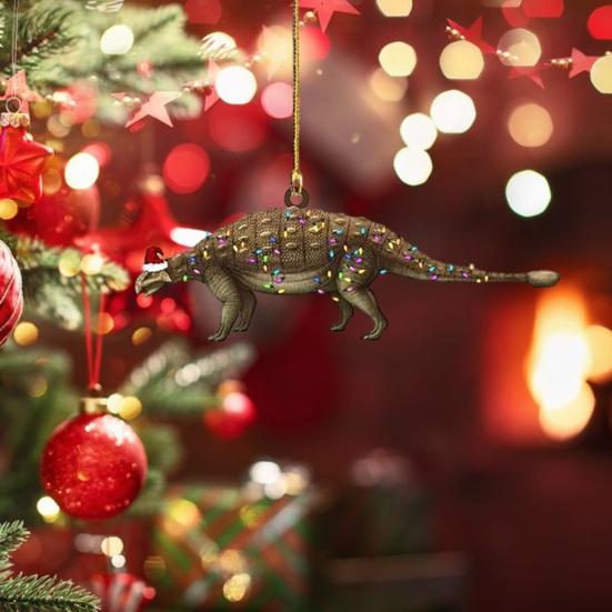 Dinosaur Car Hanging Decoration Christmas Festive Tree Trendy Various Styles Ornament for Home Scene Layout