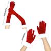 1 Pair Adult Cosplay Santa White Cuffs Keep Warm Mitten