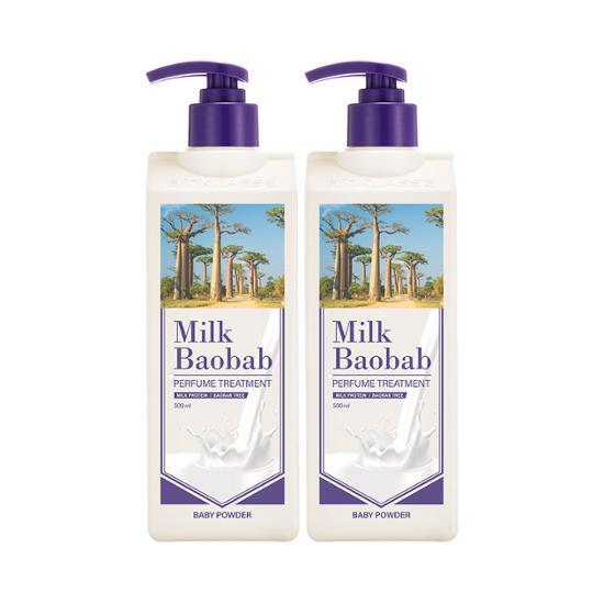 Milk Baobab Парфюмированная детская присыпка Double Special (500мл+500мл)