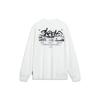 Lining X Disney Oswald Series Letter Print Crew Neck Sweatshirt Unisex Tops Milk-White AHST321-3