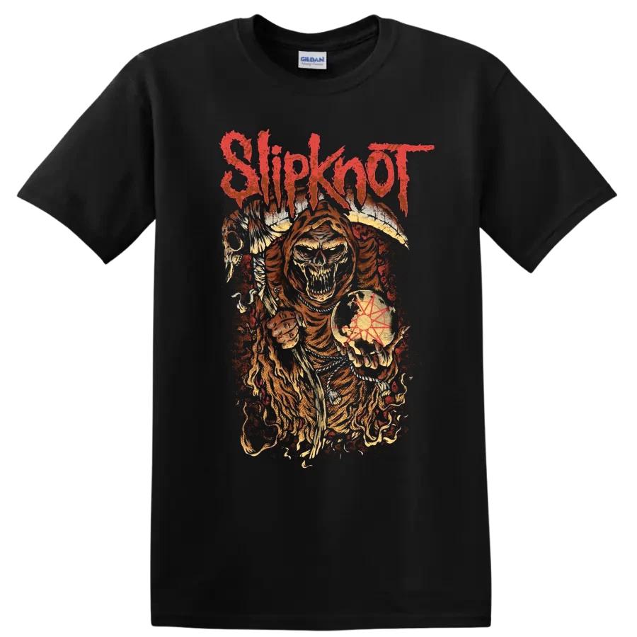 Slipknot Череп Хоррор Метал Футболка Жуткий Графический Дизайн Группы