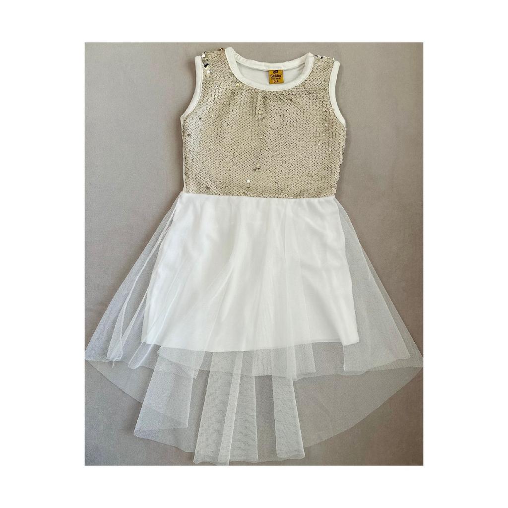 Платье из тюля с пайетками для девочек