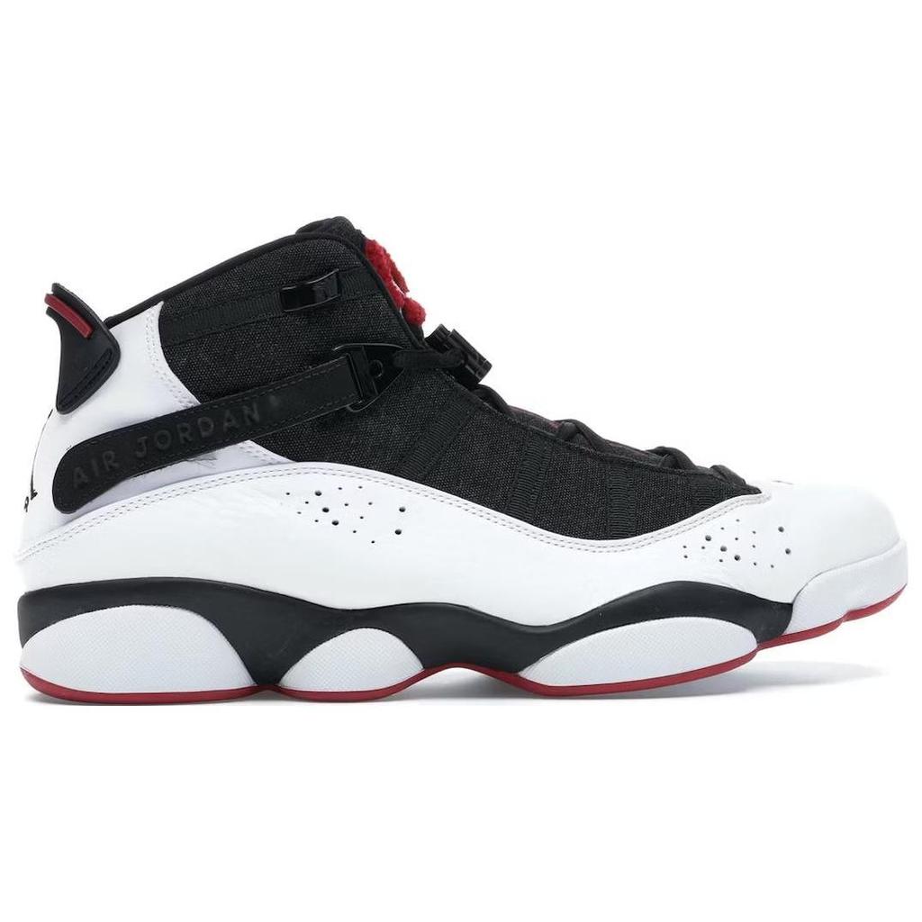 Jordan 6 колец, черно-белые, красные, для спортзала, артикул 322992-012