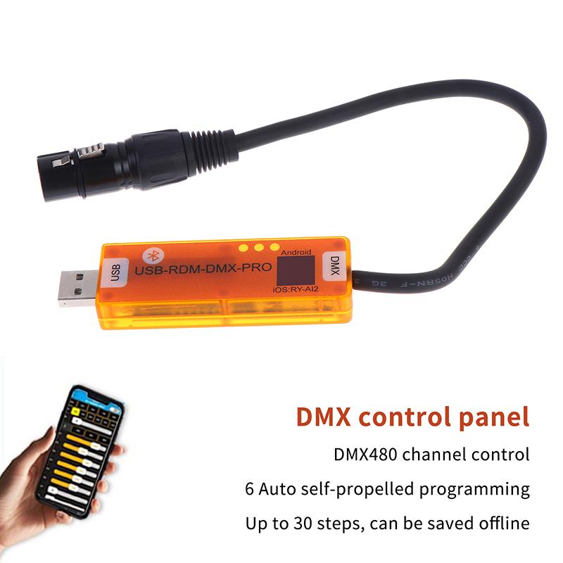 Usb-Rmd-Dmx2.0 Мобильное Приложение Dmx Rdm Наборщик Беспроводной Контроллер Сценического Освещения Совместимый С Устройствами Мобильных Телефонов Android Ios