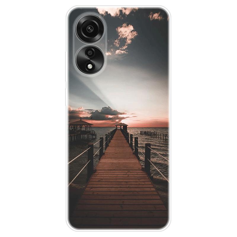 Для OPPO A58 A 58 4G чехол Мягкая силиконовая задняя крышка Мультяшный чехол для телефона Разнообразие