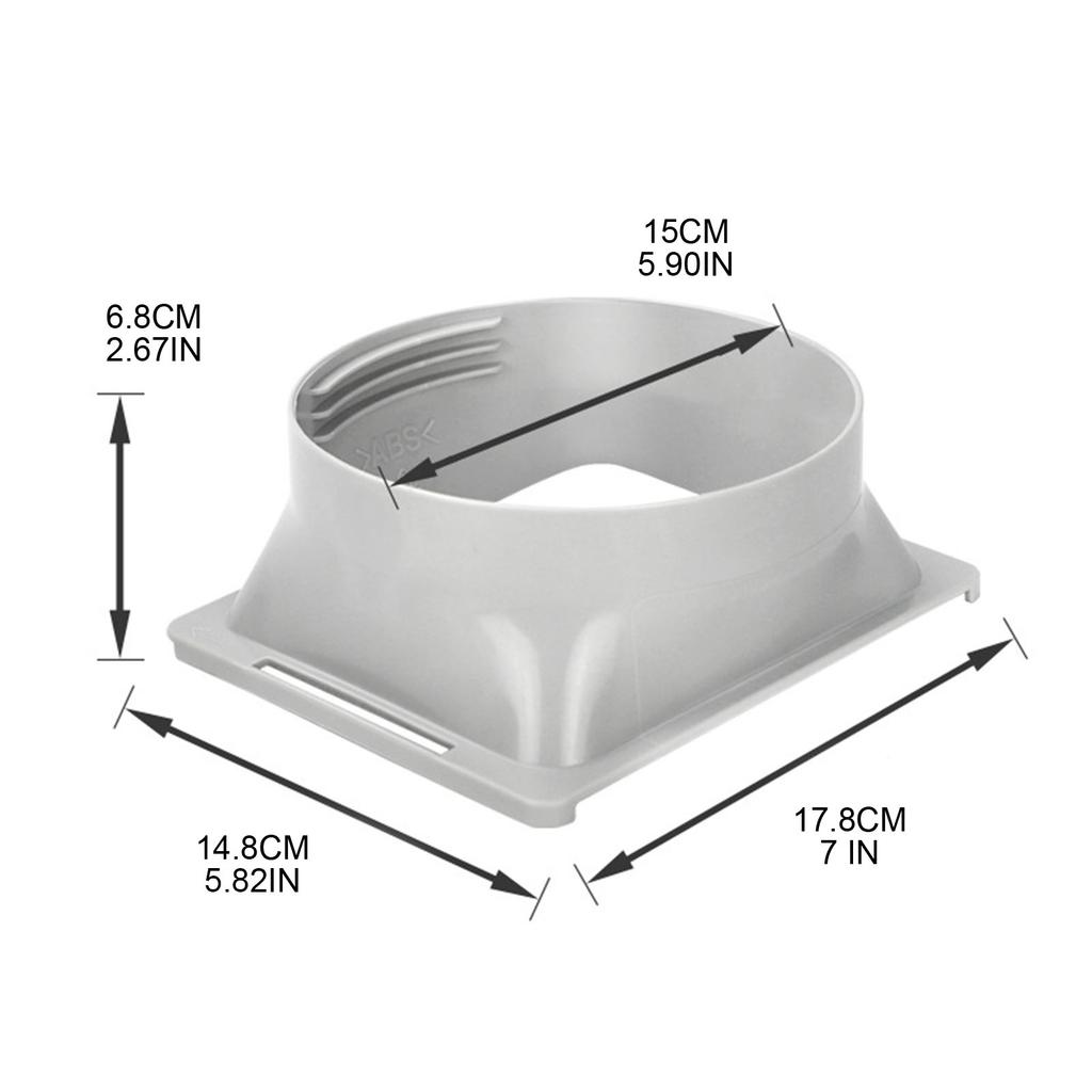 Mobile Air Condition Exhaust Hose Coupler Duct Pipe Interface Portable Window Vent Adapter Extender Connector Spare Part
