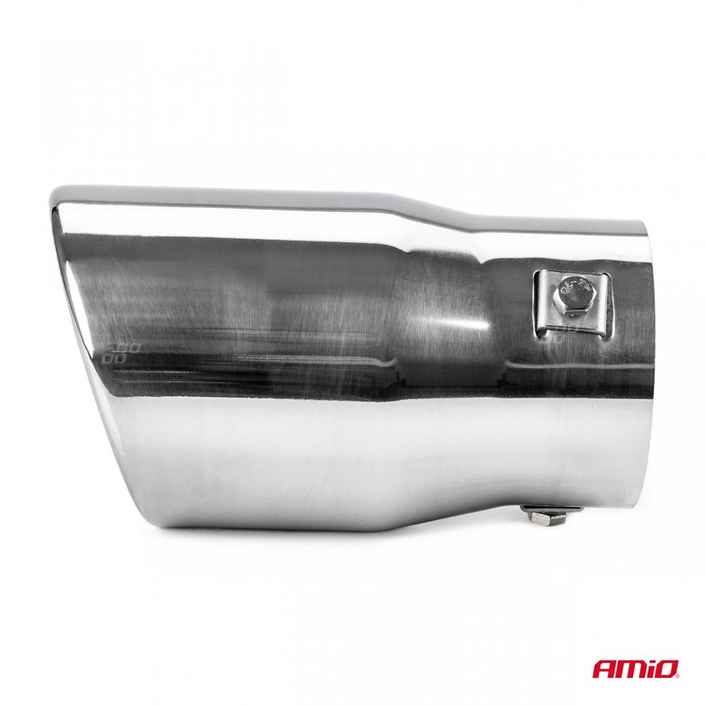 Exhaust Muffler Tip Stainless Steel Mt 007 Chrome Amio-01307