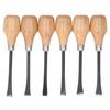 Wood Carving Chisel Set Kit Sculpture Hand Tools Hemispherical Handle DIY Art Craft Accessories