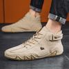 Leather Casual Shoes for Men Sneakers Luxury New In Male Fashion Loafers Shoes Lace Up Men Ankle Boots Comfortable Man Shoe