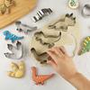 8/12Pcs Cookie Cutters Set Cute Dinosaur Shape Biscuit Mold Kids Dinosaur Theme Birthday Party Supplies