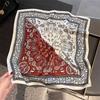 Luxury Shawl  100% Real Silk Square Scarf Women Designer Floral Print Neckerchief Female Hijab Bandana Headband
