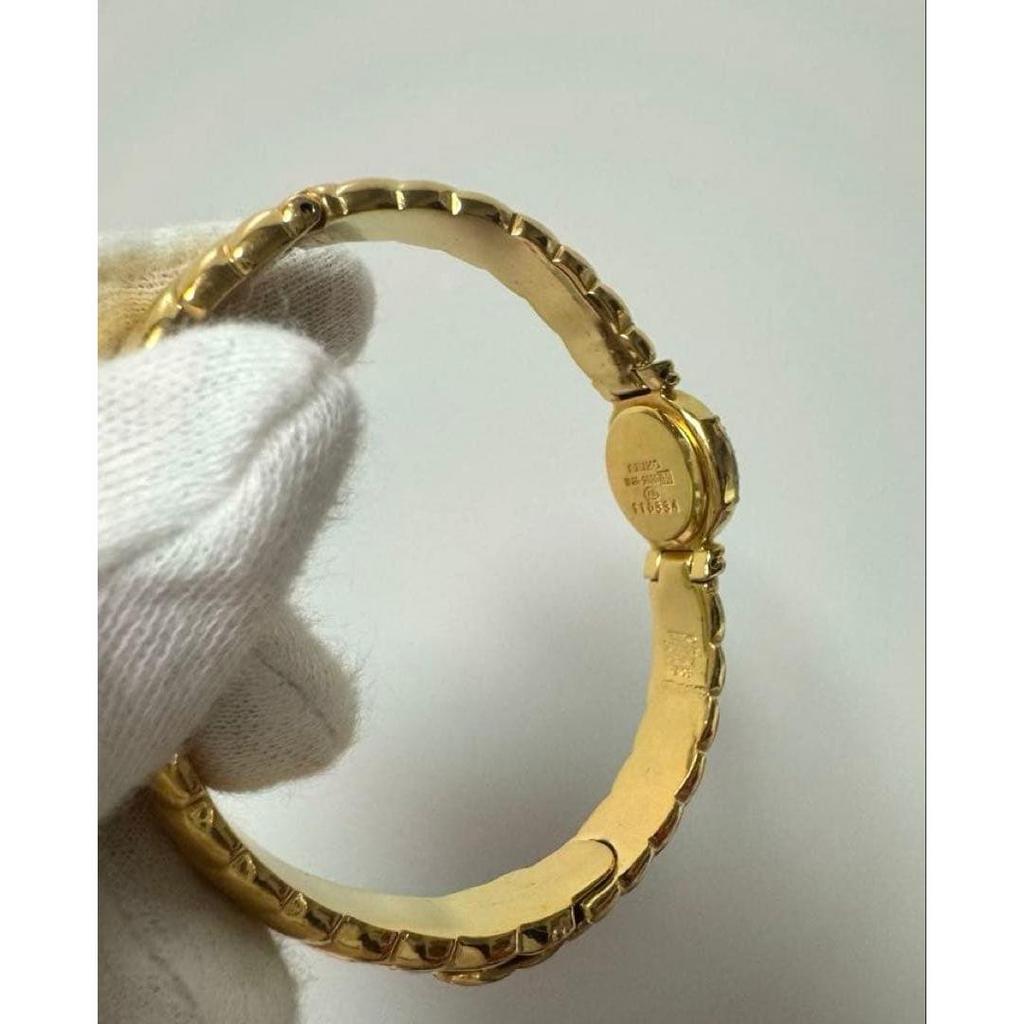 Used [Working Item] SEIKO 6P Diamond Bangle Watch Gold Ladies Watch