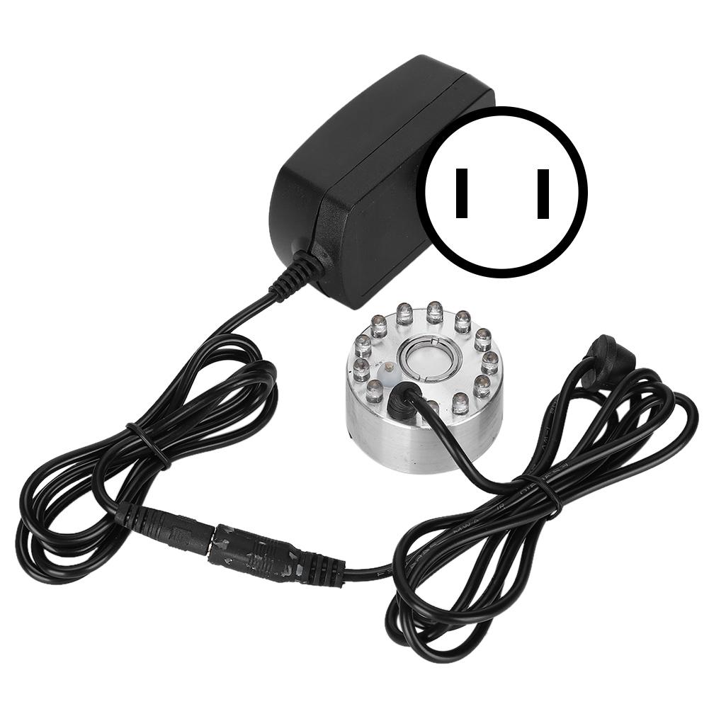 Мини-фонтан с декоративным туманом, распылитель с 12 лампами, украшение ландшафта, вилка США 110 В