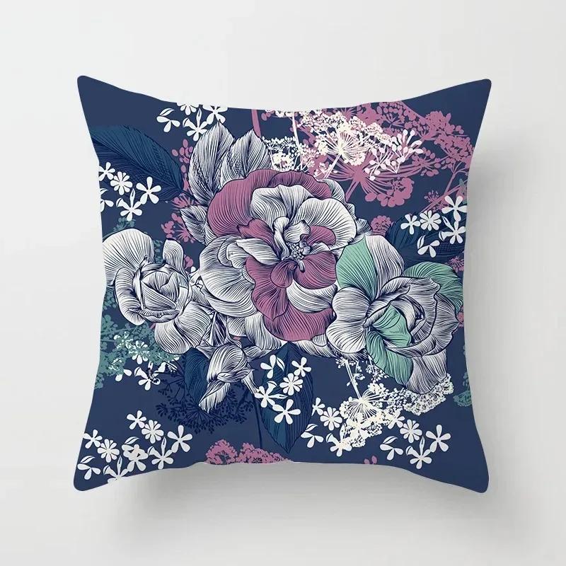 Роскошная наволочка для домашнего декора, наволочка для подушки на диван в гостиную, креативная наволочка с принтом красочного дерева