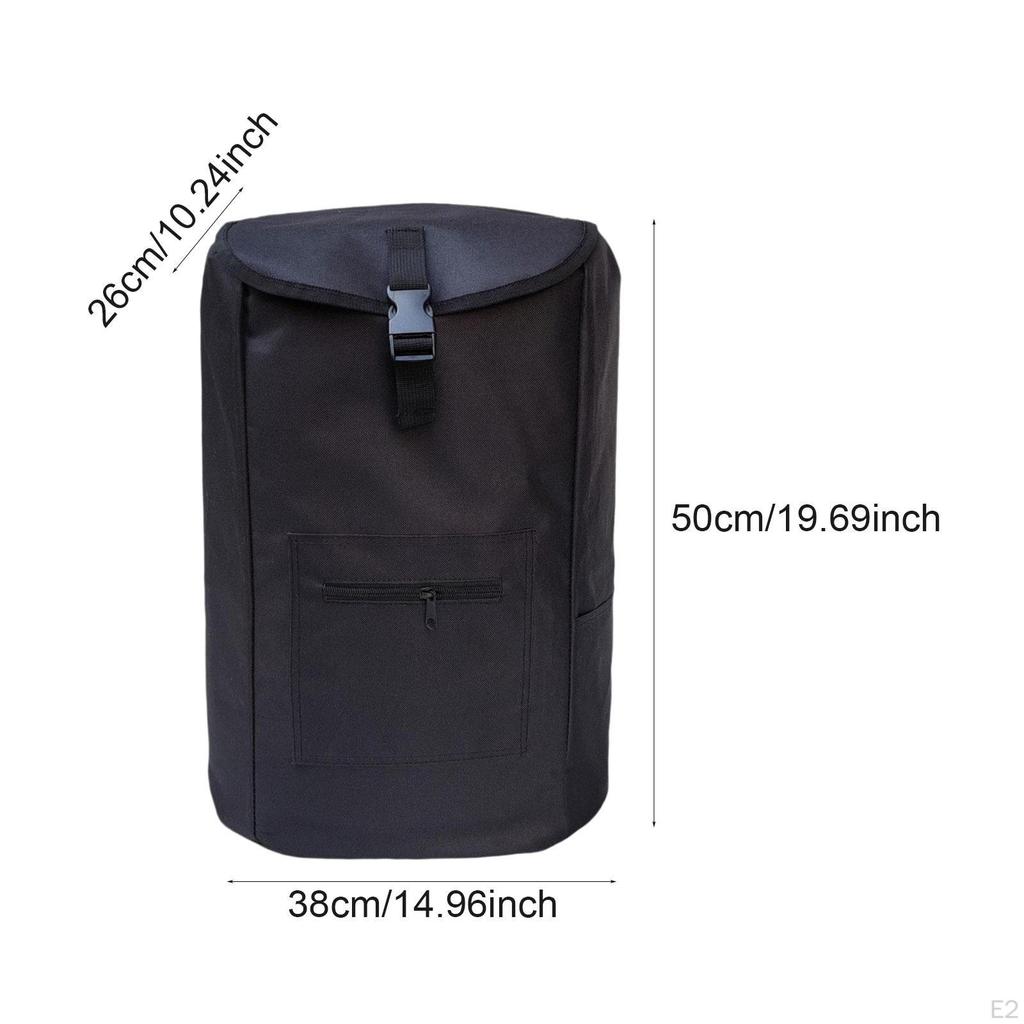 Сумка на колесиках Запасная сумка для тележки для покупок Большая вместимость Износостойкая Черная Многоцелевая