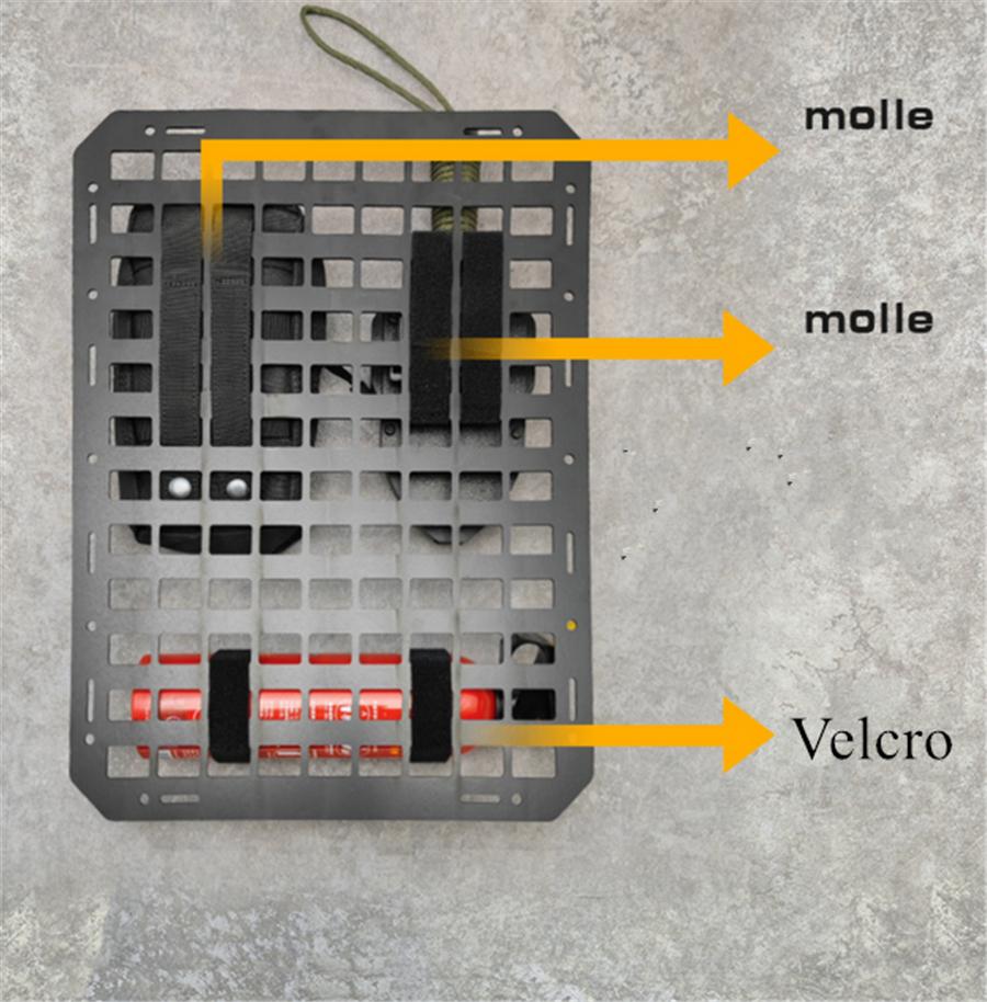 Универсальная стойка для хранения оружия на спинке автомобильного сиденья, тактическая жесткая панель MOLLE для хранения вещей