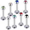 Punk Tragus Cartilage Gem Studs for Lip & Ear Piercing