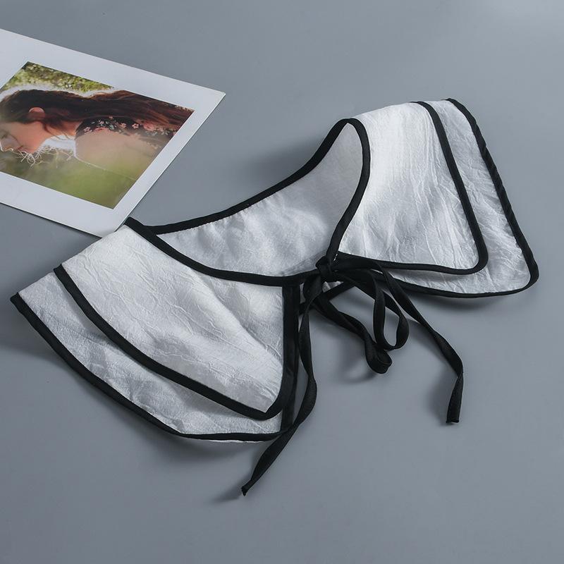 Мода 2023 года, женская, для девочек, кукла Лолита, шаль, поддельный воротник, вышитое ожерелье, лацкан, блузка, накидка на плечо, короткая накидка, поддельный воротник