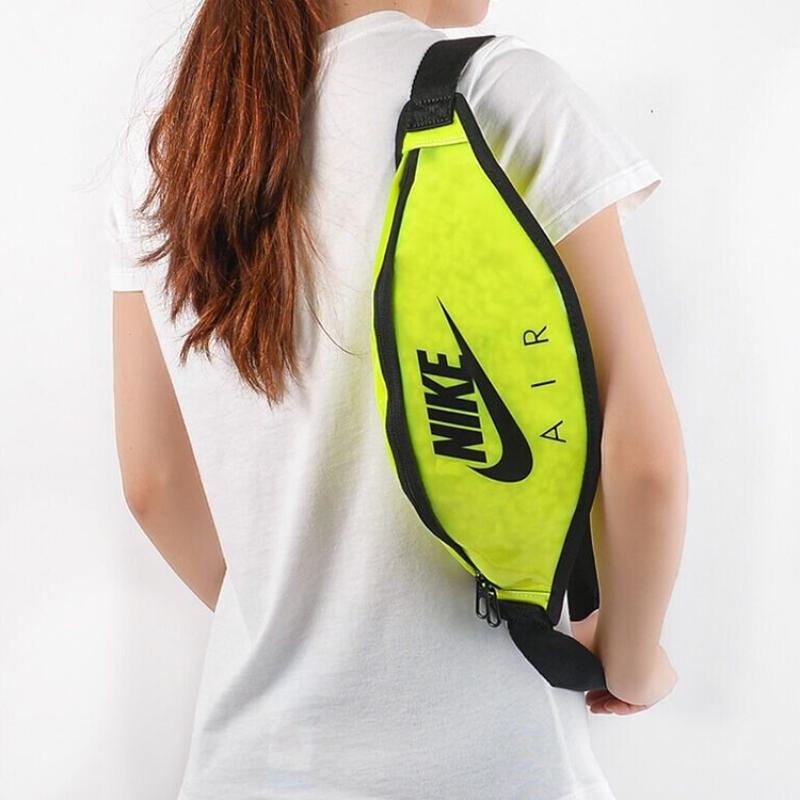 Nike Наследие Полиуретановая поясная сумка Унисекс Неоново-желтый Повседневный CW9259-702