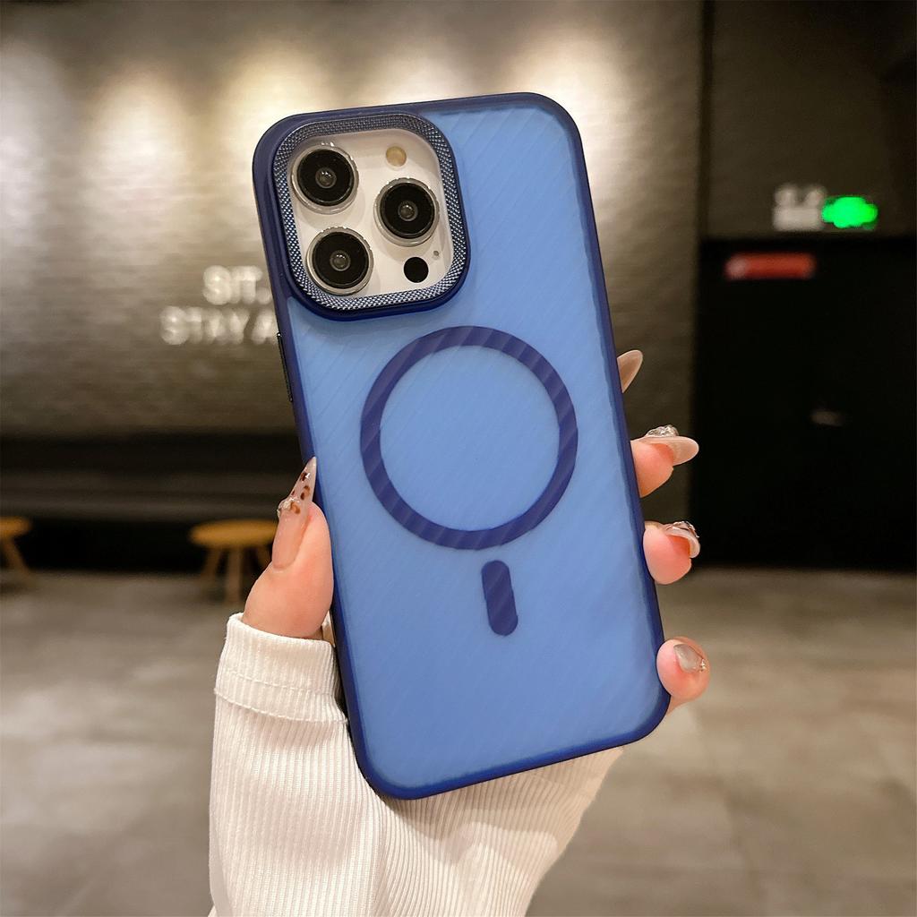 Применимо к iphone16 чехол для мобильного телефона с текстурой гофрированной кожи, твиловый, с магнитной защелкой, для Apple 15ProMax, матовый, противоударный, защитный чехол