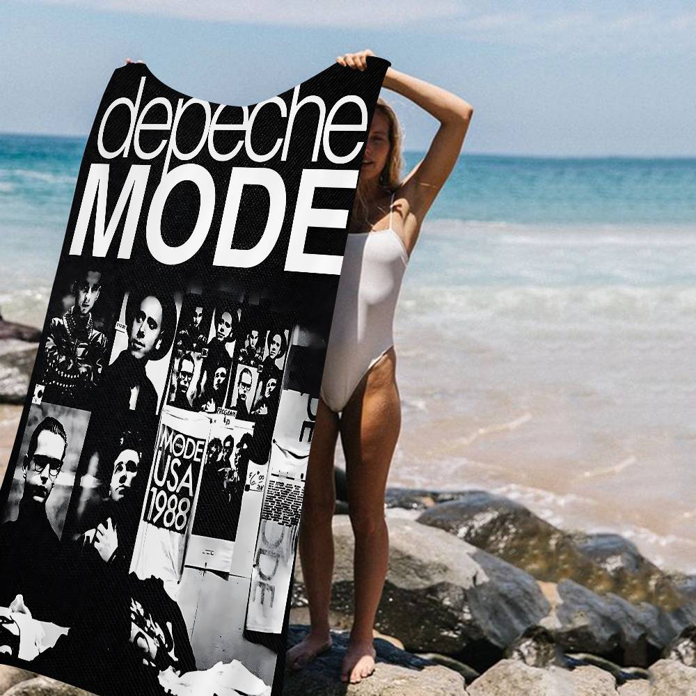 D-Depeche Mod Пляжное полотенце Цветные банные полотенца для девочки Микрофибра Быстросохнущие Индивидуальные Без песка Пляж Йога Спа Тренажерный зал Бассейн