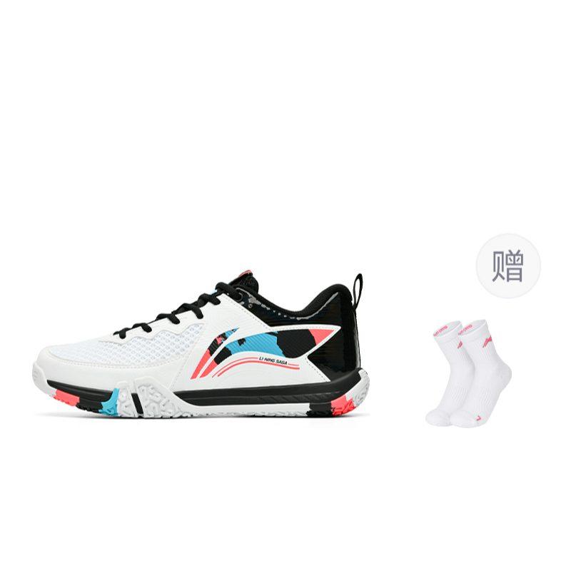 Li Ning Saga 2 Lite Низкие Бадминтонные Кроссовки Унисекс Белые AYTT003-2