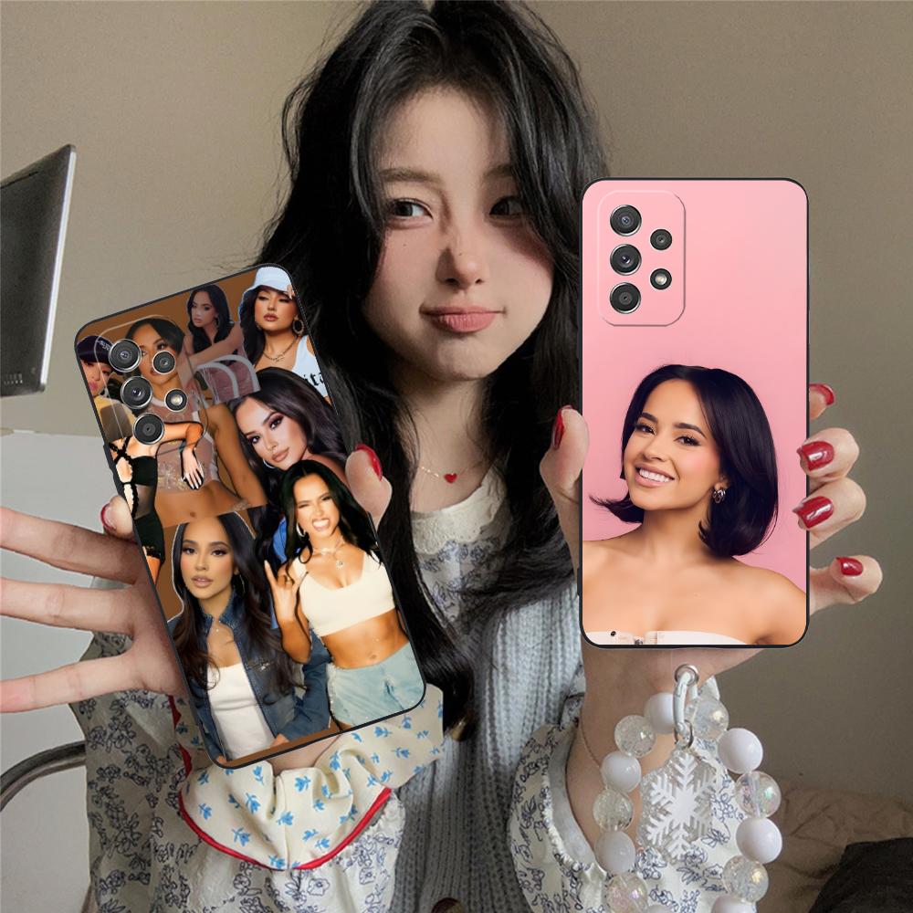 Модный чехол для мобильного телефона Becky G для Samsung Galaxy A73 72 71 70 56 55 54 53 52 36 35 34 23 16 15 5G Цветной защитный чехол