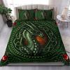 Red Dragon King Queen Duvet Cover Western Mythical Animals Bedding Set For Kids Teens Adults Magical Creature 2/3Pcs Quilt Cover