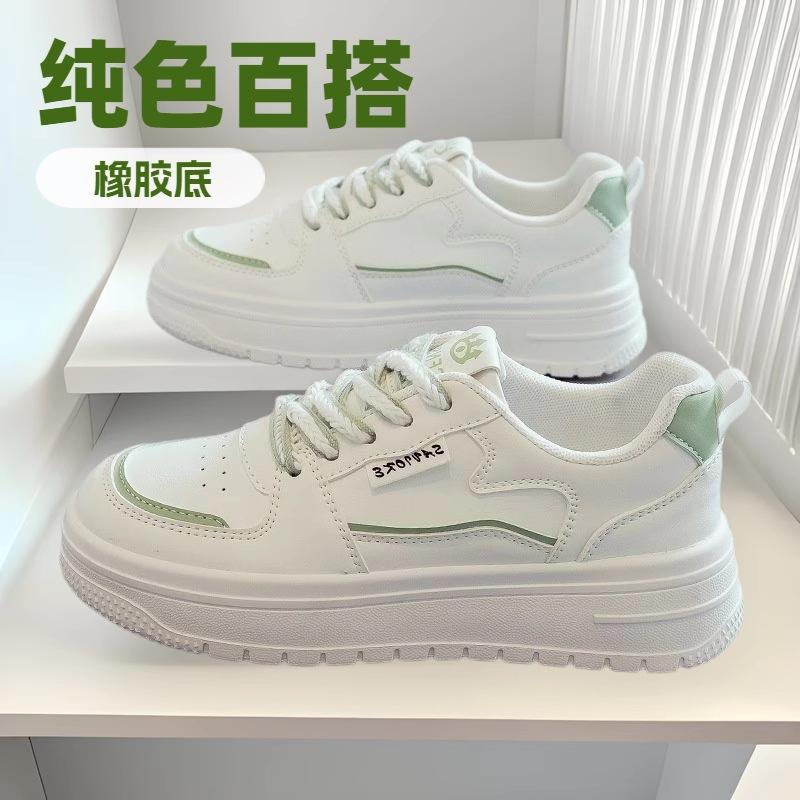 Trend Four Seasons Simple Little White Shoes Women 2025 New Fashion Sports Casual Versatile Board Shoes Women