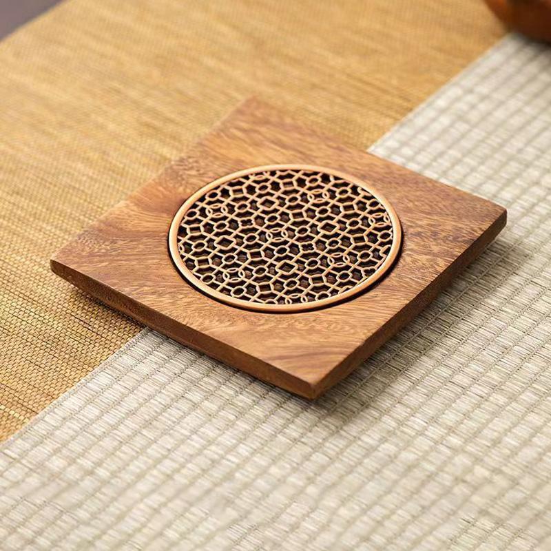 1 шт. держатель для чайника подставка для чайника коврик для домашнего блюдца деревянные подносы аксессуары круглые поделки
